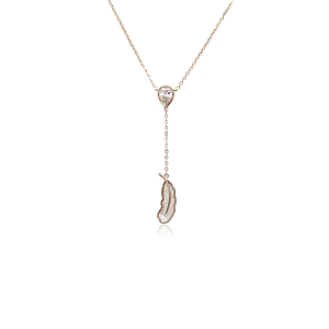 Leaf Mother of Pearl Necklace