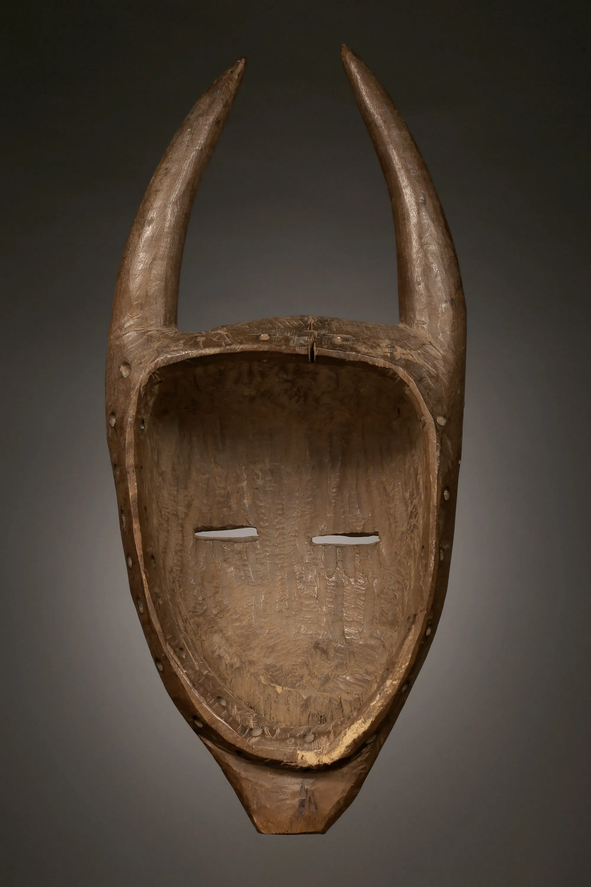 Ligbi Djimini Mask, Hand-Carved Wood, West African Art