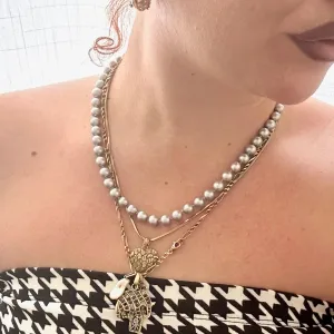 Lusciously Sweet Silver Freshwater Necklace