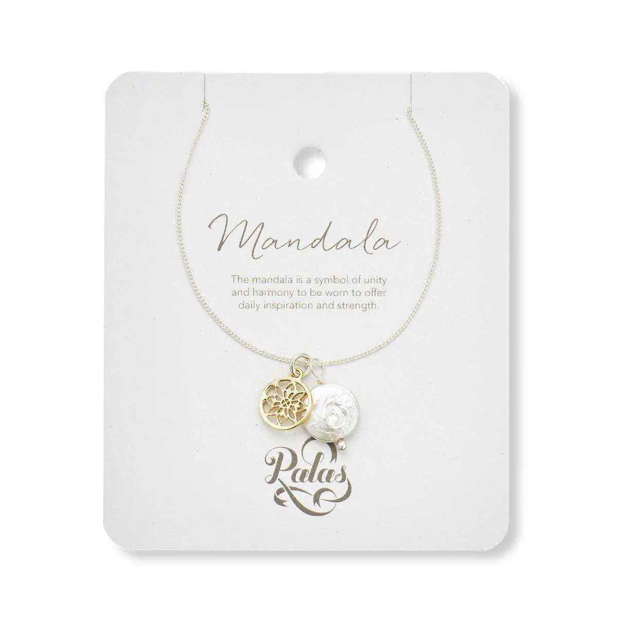 Mandala & Pearl Amulet Necklace