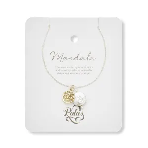 Mandala & Pearl Amulet Necklace