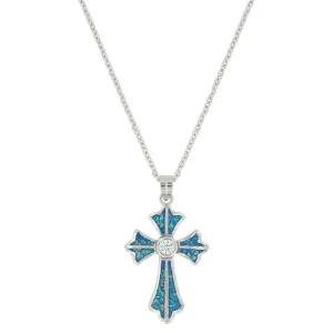 Montana Silversmiths® River of Lights Pond of Faith Cross Necklace
