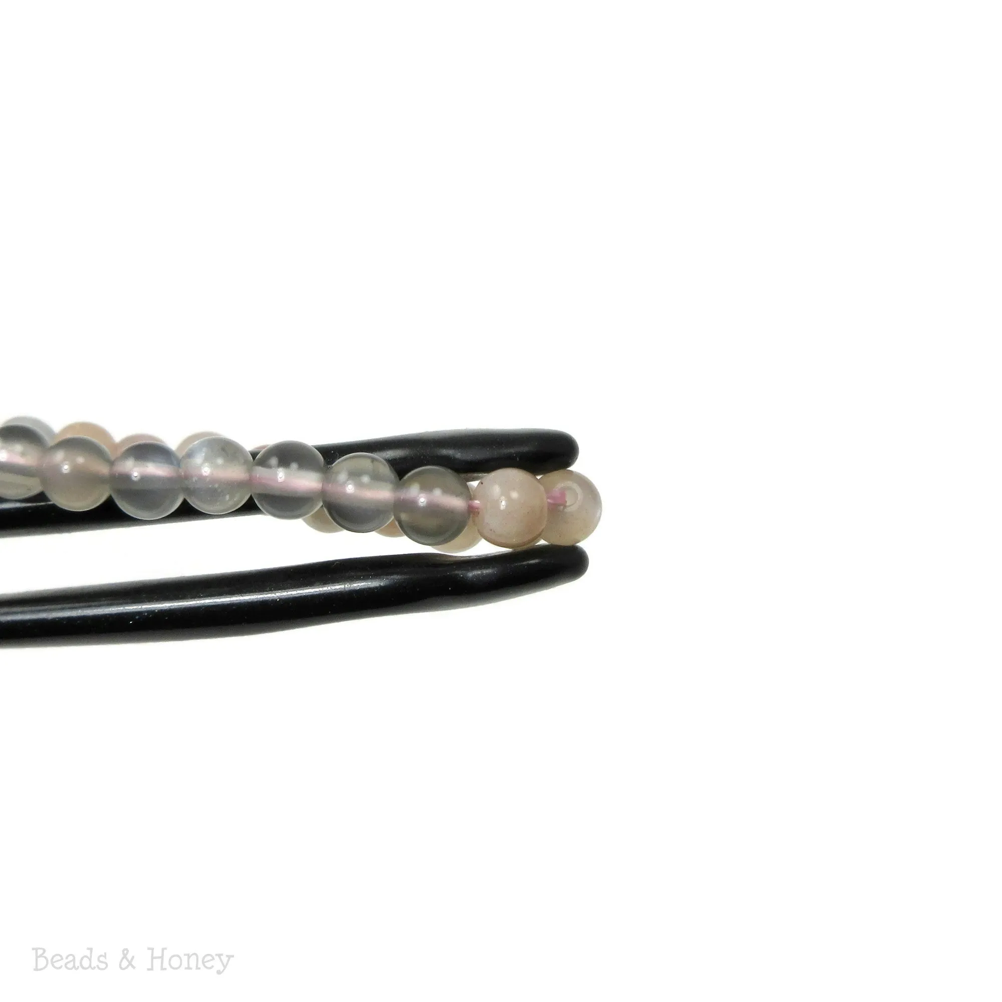 Moonstone Multi Grade A Round Smooth 4mm - 4.5mm (16-Inch Strand)