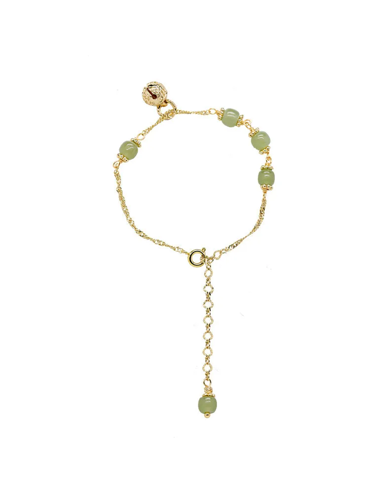 Natural Hetian Jade Bracelet for Women Charms Gifts for Mom