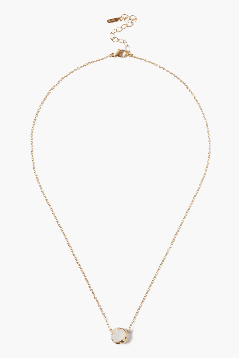 October Birthstone Necklace Opal Crystal
