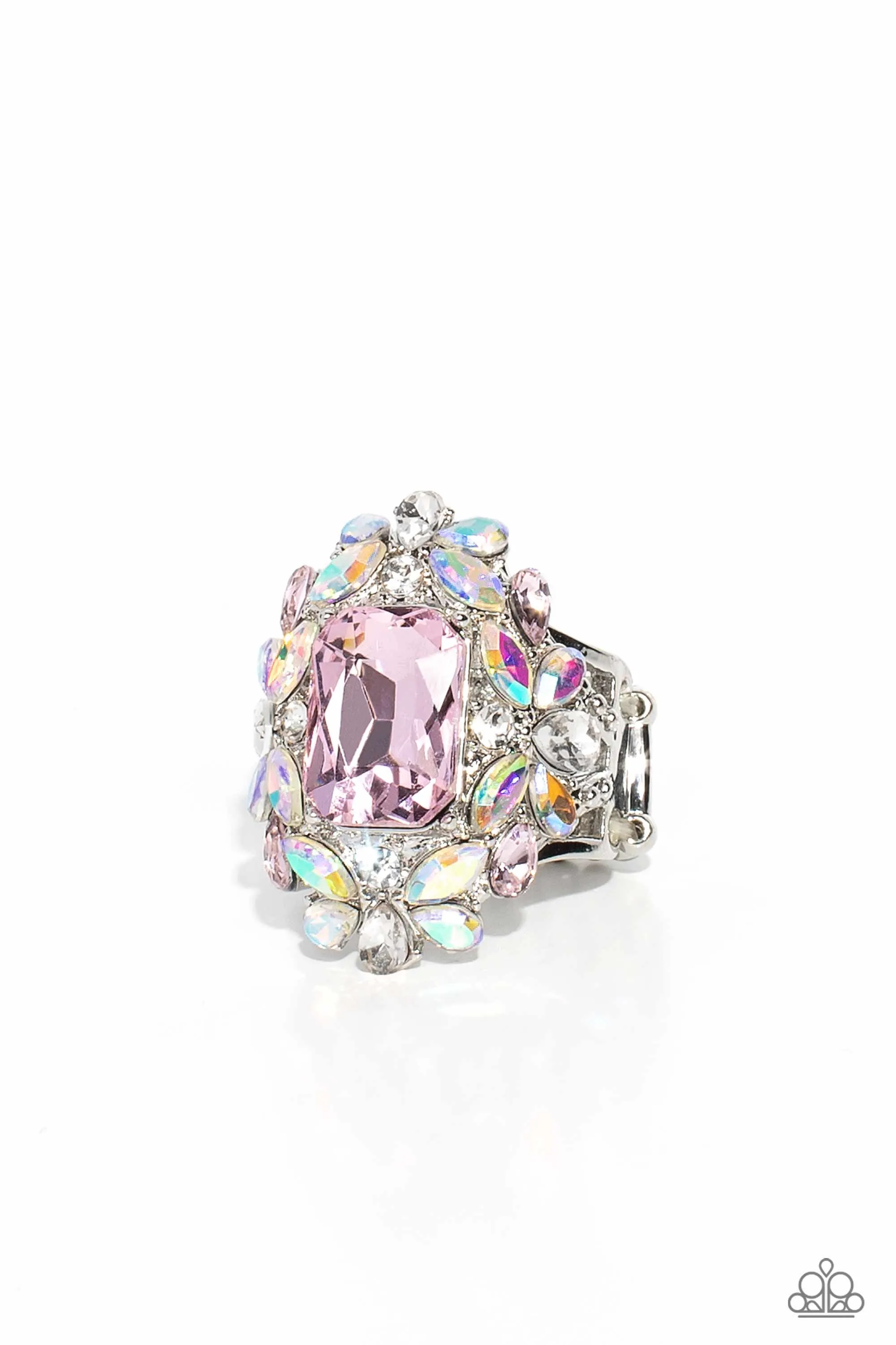 Paparazzi Dynamic Diadem Ring Pink (Iridescent)