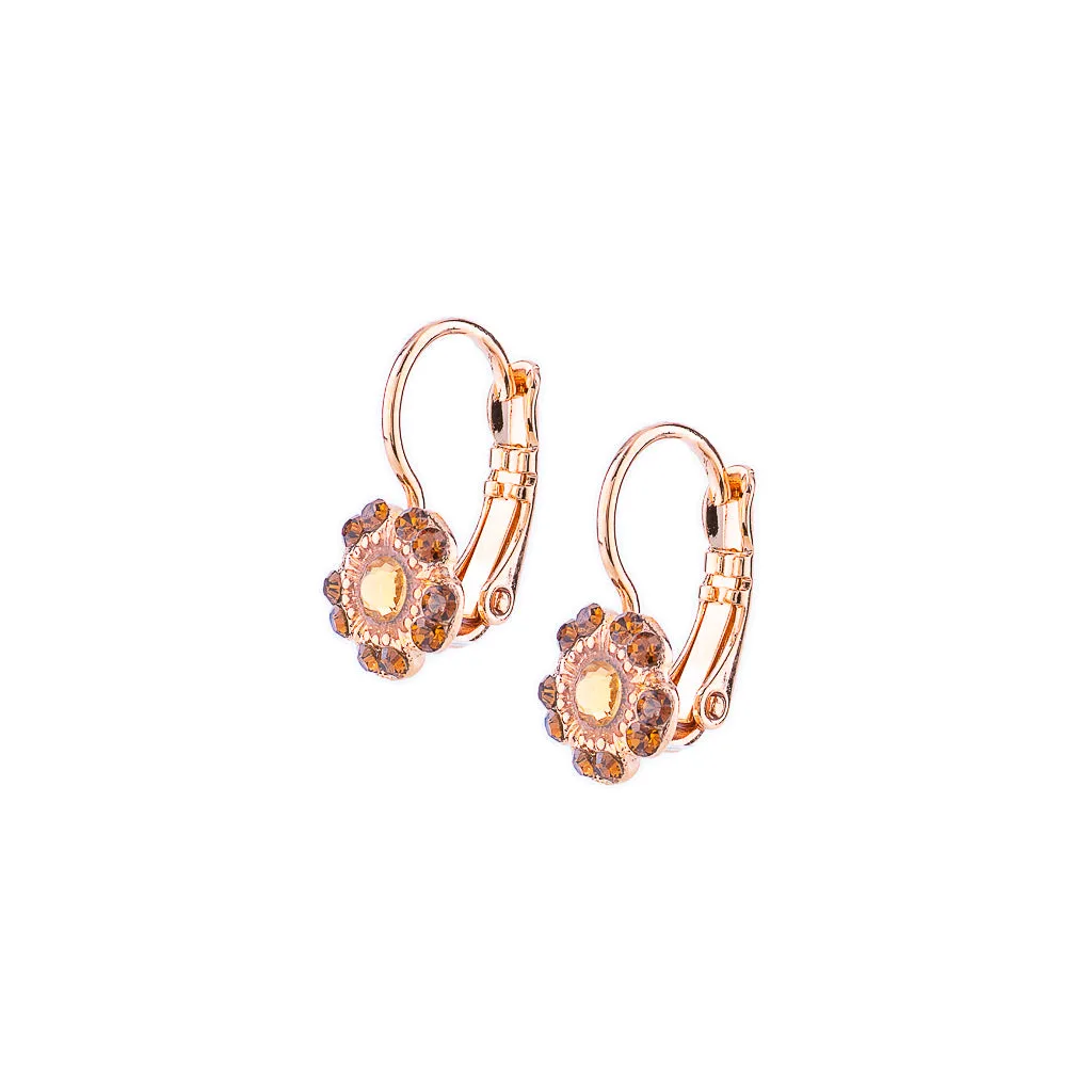 Petite Petunia Leverback Earrings in "Chai" *Custom*