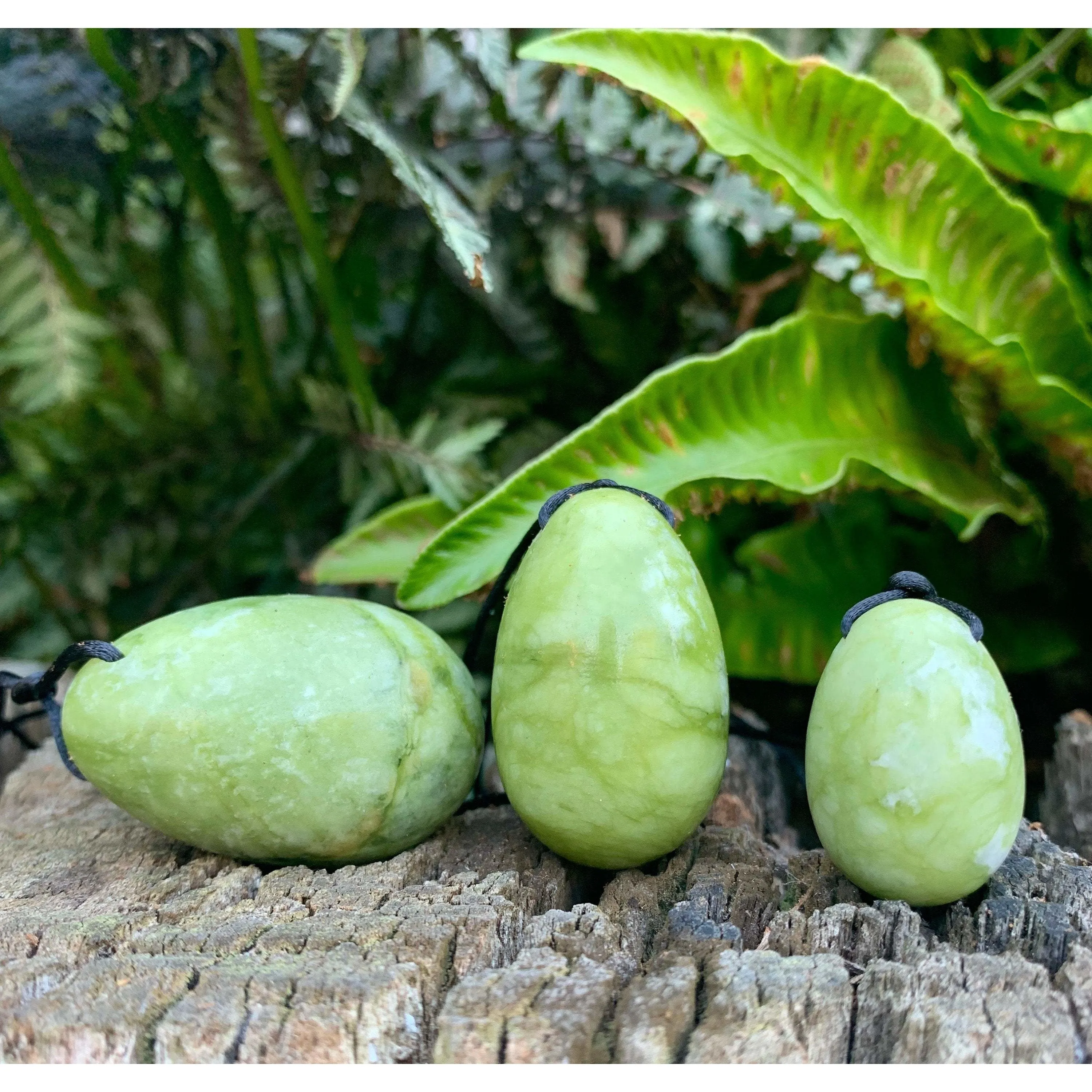 Pure Green Jade Yoni Eggs