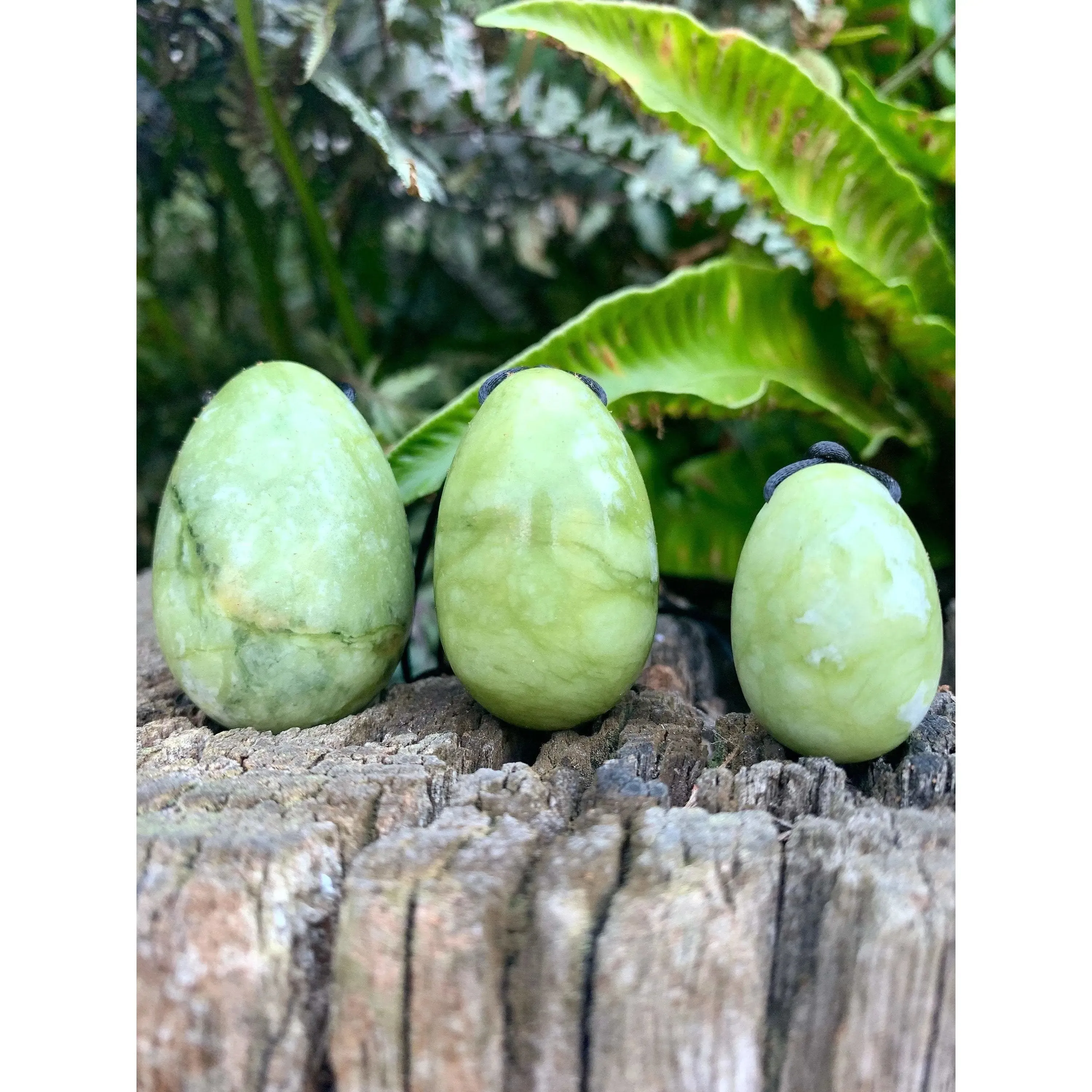 Pure Green Jade Yoni Eggs