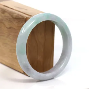 RealJade® Co. "Classic Bangle" Genuine Burmese Green Jadeite Jade Bangle Bracelet (58.32mm) #T205