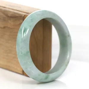 RealJade® Co. "Classic Bangle" Green Natural Burmese Jadeite Jade Bangle (58.09mm) #854