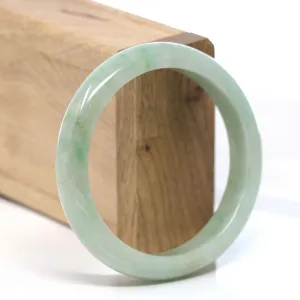 RealJade® "Classic Bangle" Blue Green Natural Burmese Jadeite Jade Bangle ( 57.53 mm )#301