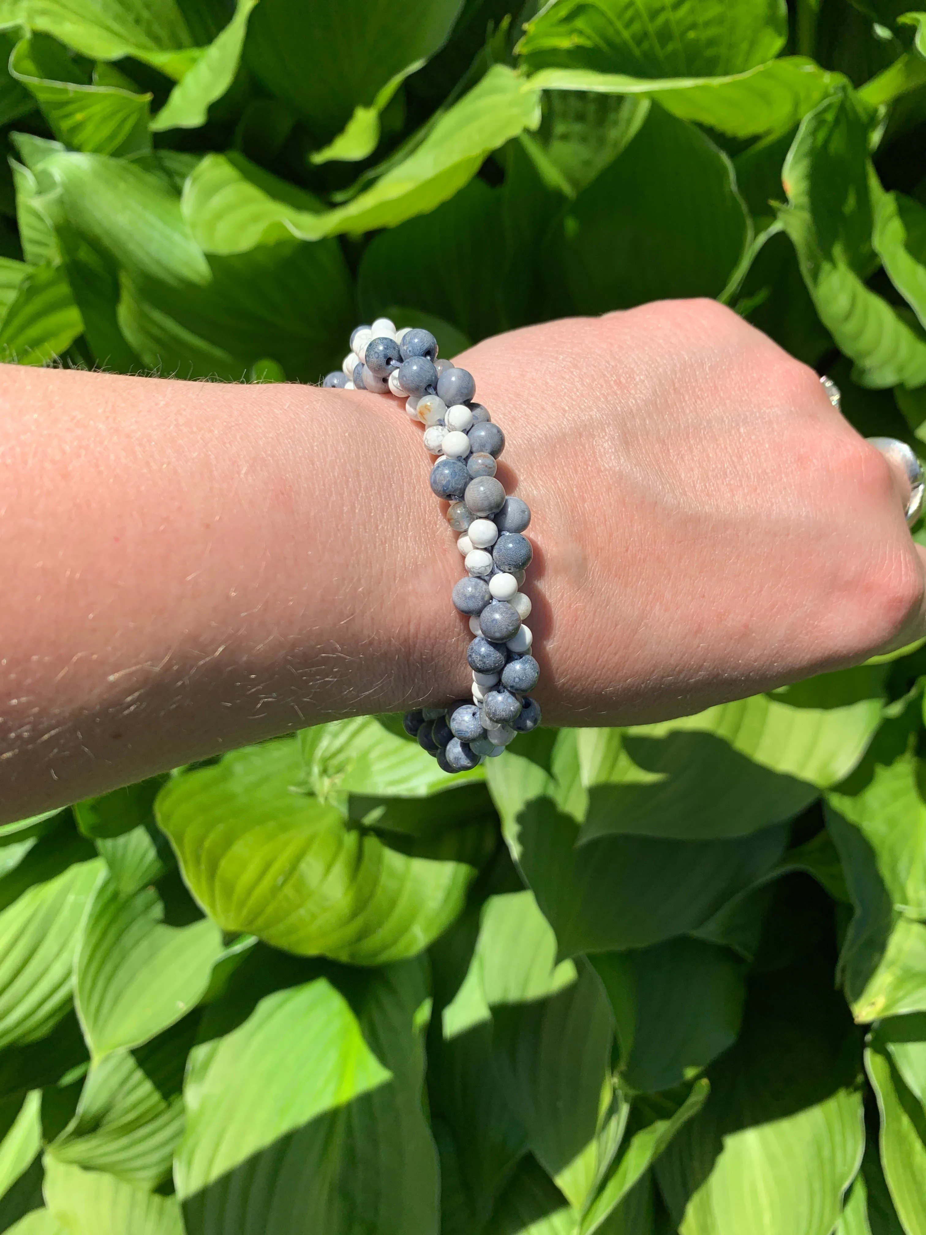 Round gemstone bracelet
