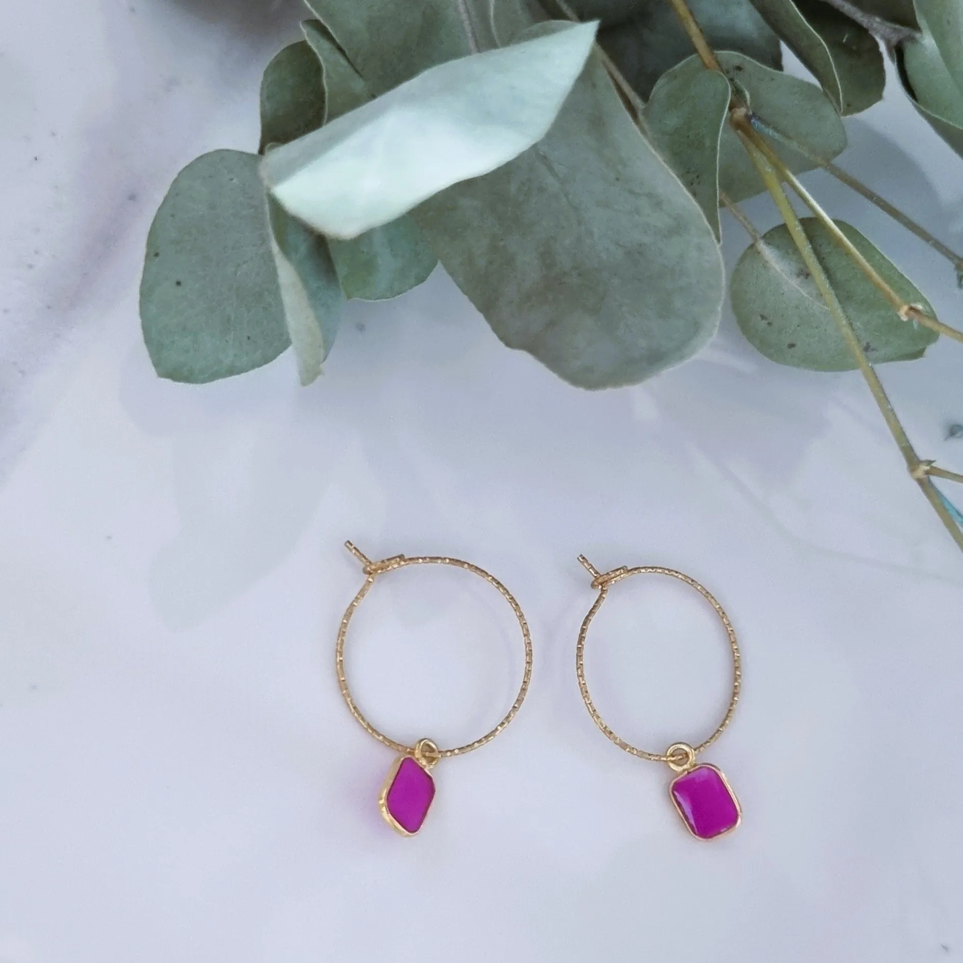 Ruby earrings
