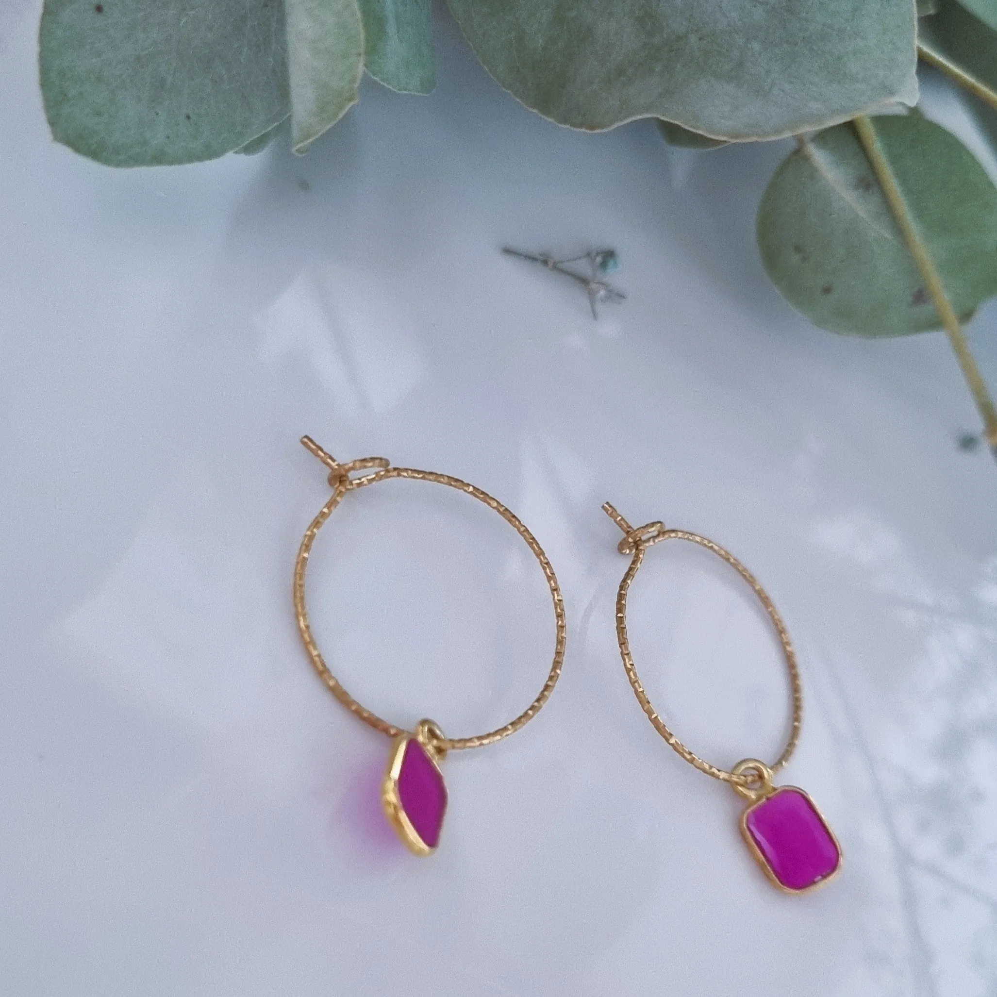 Ruby earrings