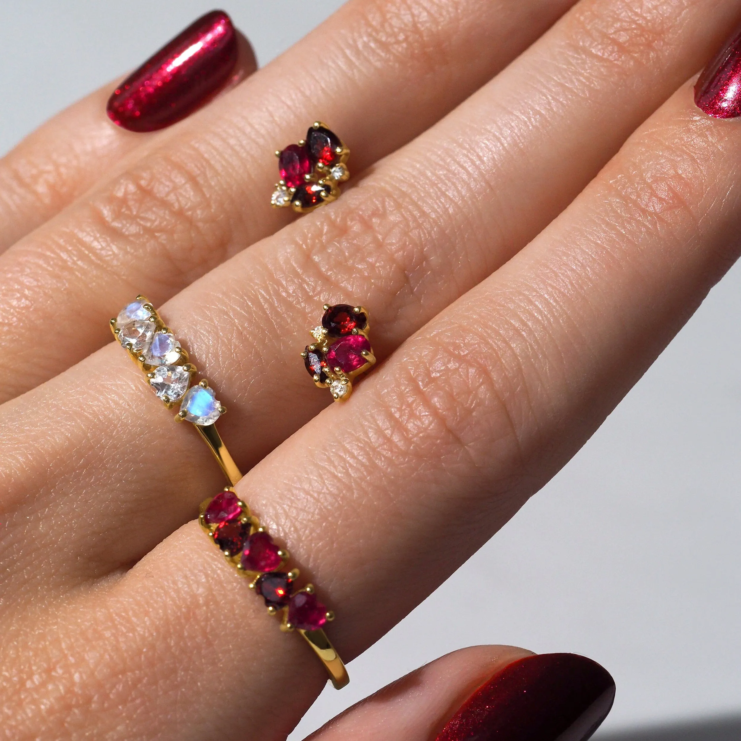 Ruby Garnet Earrings - Orion