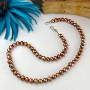 Russet Pearl Necklace - VNKL287