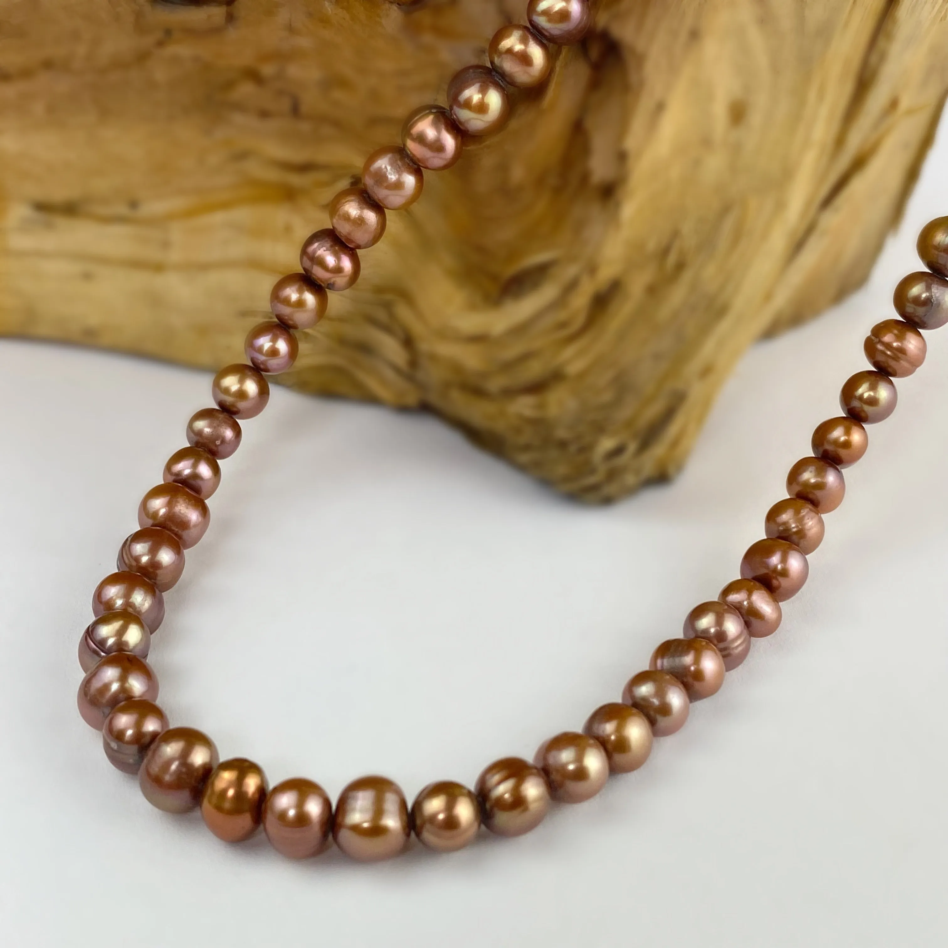 Russet Pearl Necklace - VNKL287