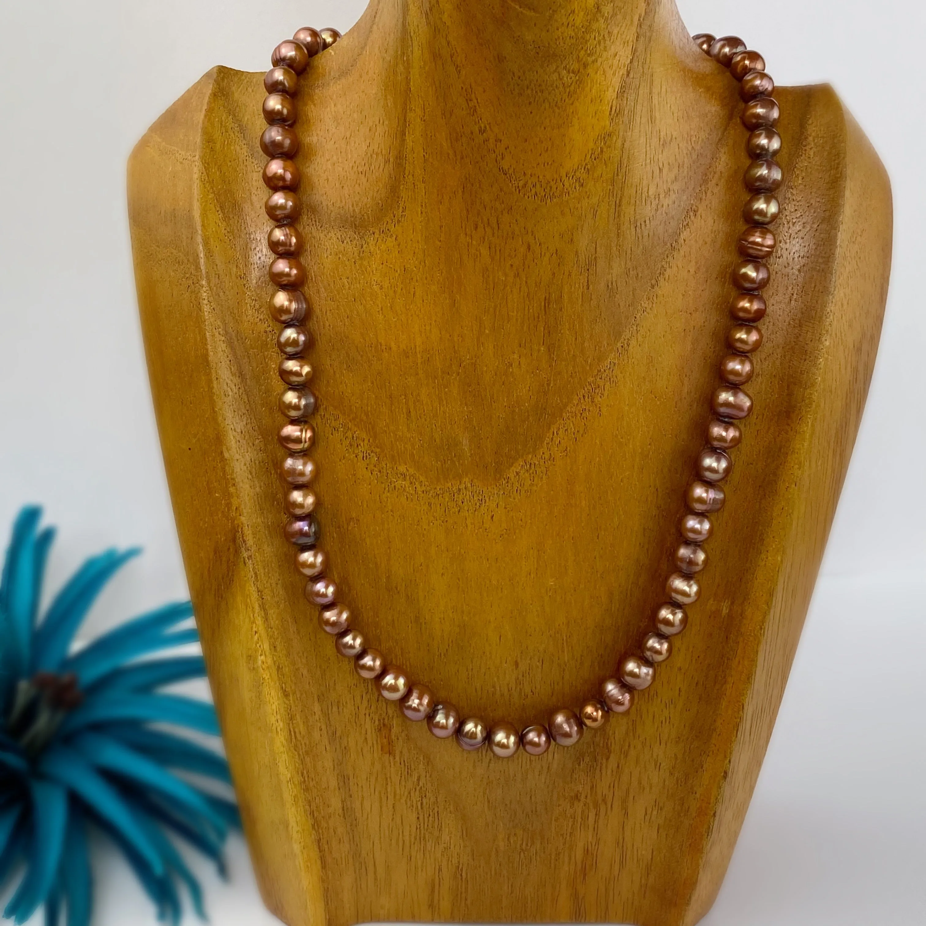 Russet Pearl Necklace - VNKL287