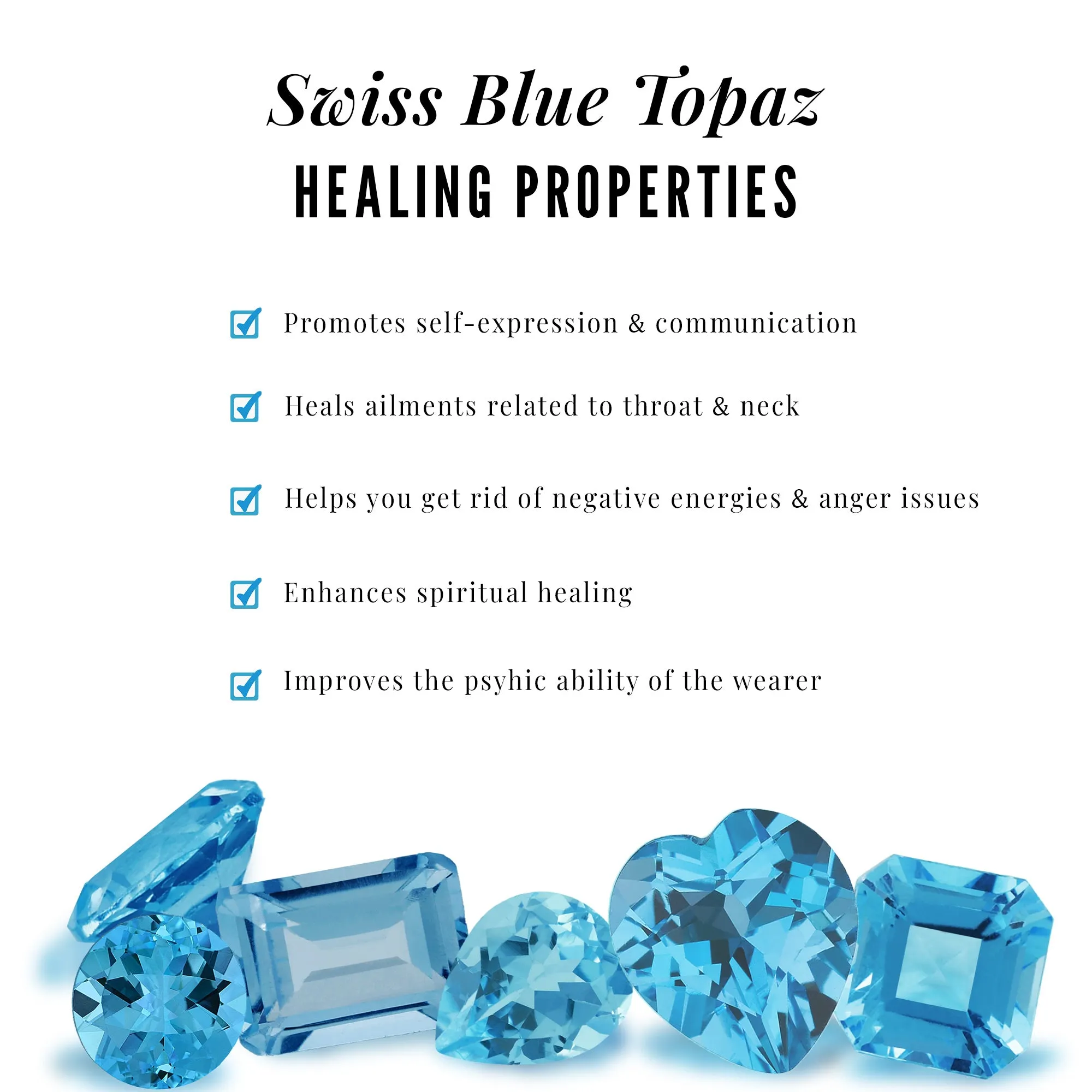 Solitaire Swiss Blue Topaz Lever Back Earrings