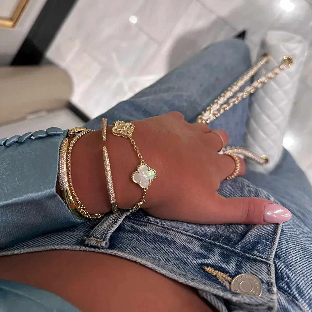 Stella four-leaf clover bracelet 3-IN-1 Set