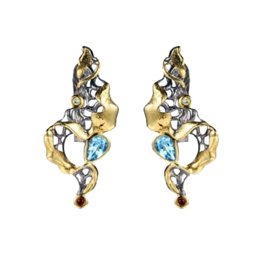 Tigris Topaz Earrings