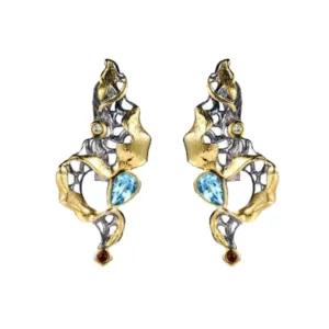 Tigris Topaz Earrings