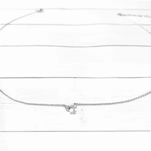Tiny Opal & Crystal Trio Necklace (ROSE GOLD, GOLD OR SILVER)