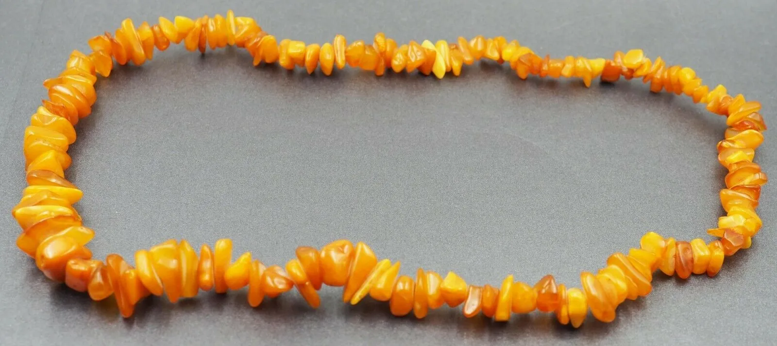 Vintage Natural Butterscotch AMBER Necklace with Stones Graduating in Size